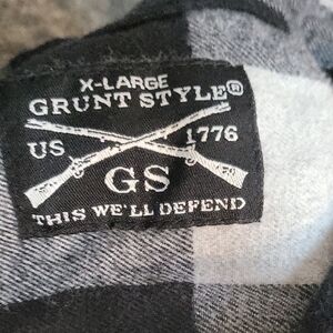 Grunt Style Black and White Checkered Shirt